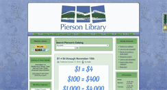 Desktop Screenshot of piersonlibrary.org